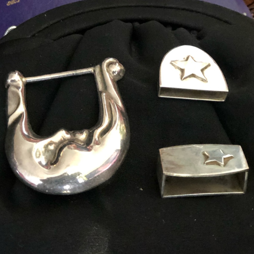 Moon & Stars Belt Buckle Set
